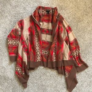 H&M Aztec Print Draped Cardigan Women’s Large